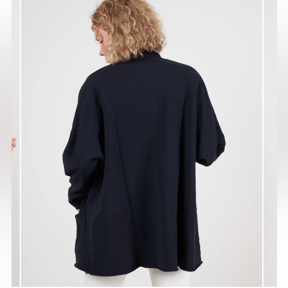 Frank & Eileen Barbara Beach Cardigan Triple Fleece British Royal Navy size M - Picture 4 of 12